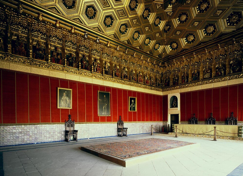 interiores del Alcazar de Segovia Sala de los Reyes 