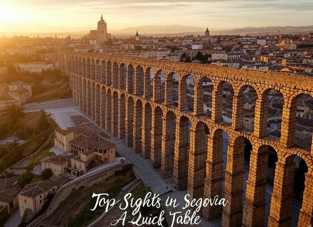 Top Sights in Segovia: A Quick Table