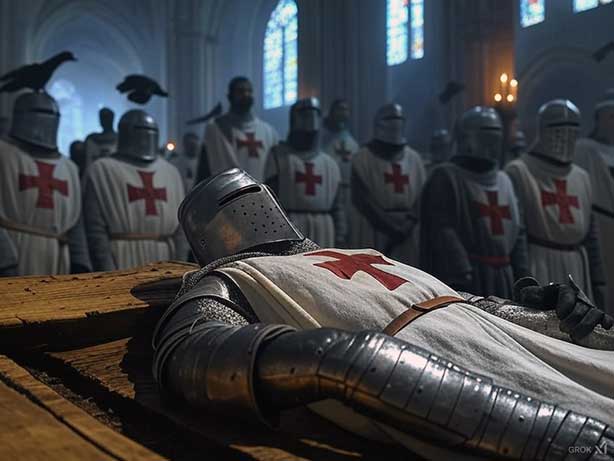 leyenda del caballero templario y los grajos de la iglesia de la vera cruz de Segovia